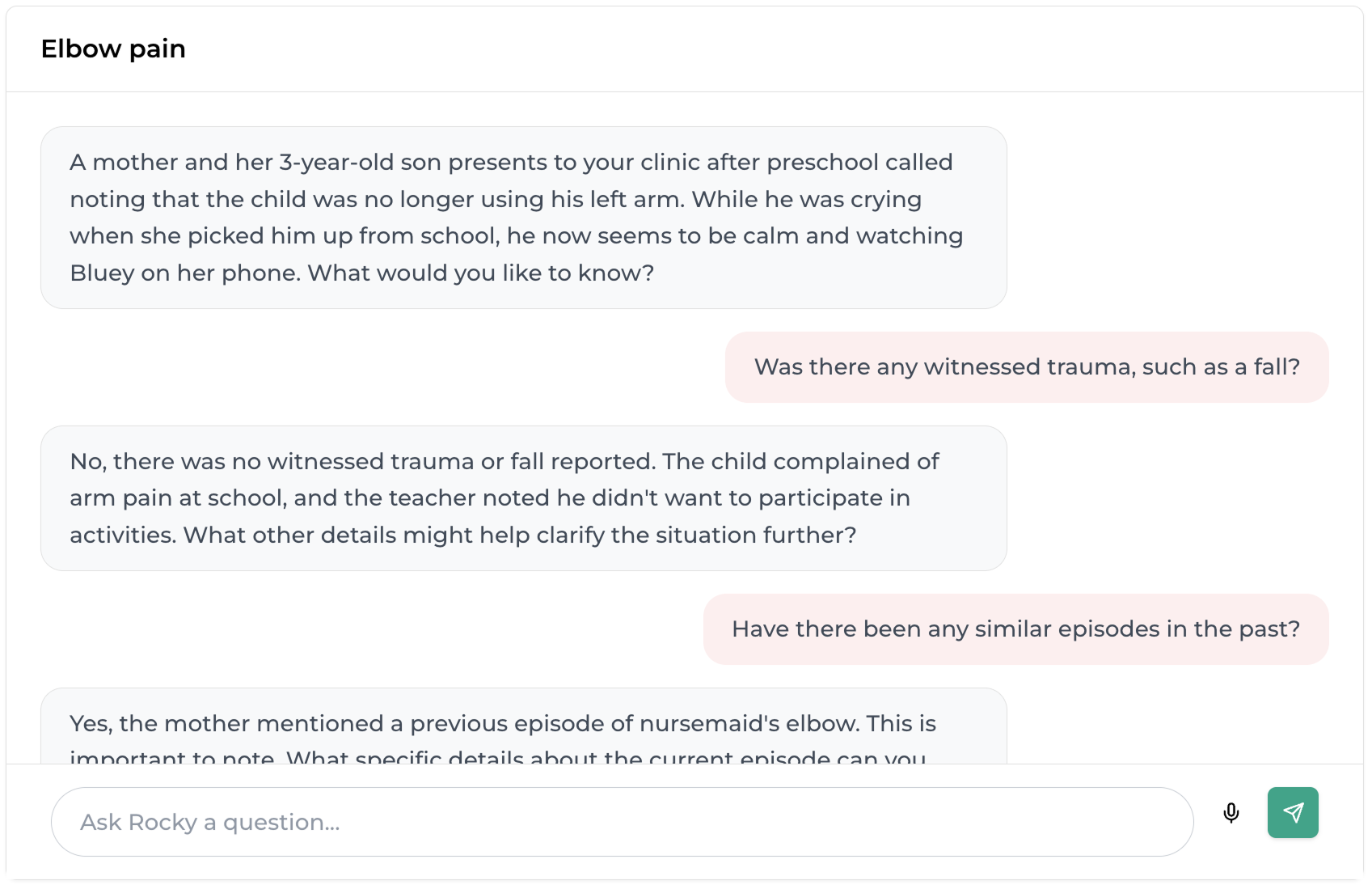 Case Simulation Interface